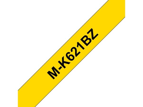 Brother MK621 - Svart på gult - Rull (0,9 cm x 8 m) 1 stk skriverteip - for P-Touch PT-55, PT-65, PT-70, PT-80, PT-90, PT-BB4, PT-M95