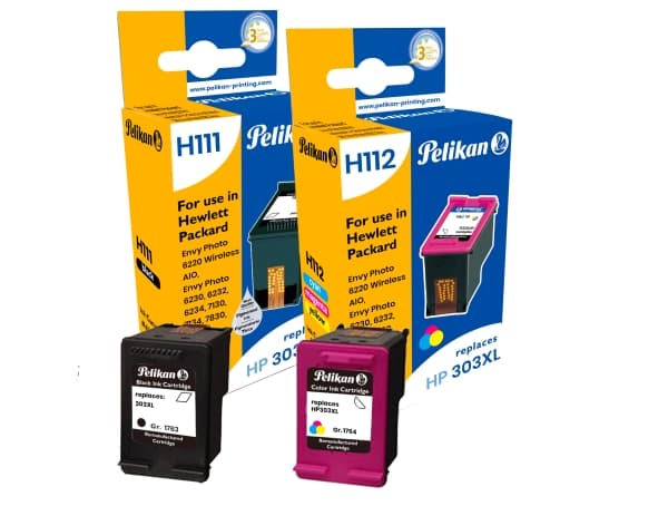 Pelikan 4950900, Hög (XL) avkastning, 600 sidor, 415 sidor, 2 styck, Flerpack