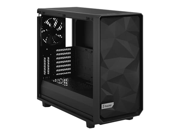 Fractal Design Meshify 2 - Tower - utökad ATX - genomskinlig sidopanel (härdat glas) - ingen strömförsörjning (ATX) - svart - USB/ljud