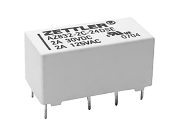 Zettler elektronikk Zettler elektronikk Trykt relé 24 V/DC 3 A 2 x bryter 1 stk