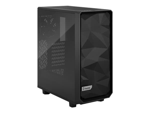 Fractal Design Meshify 2 Compact Light Tempered Glass - Mid tower - ATX - sidepanel med vindu (herdet glass) - ingen strømforsyning (ATX) - svart - U