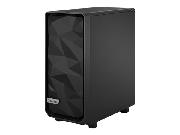 Fractal Design Meshify 2 Compact Light Tempered Glass - Mid tower - ATX - genomskinlig sidopanel (härdat glas) - ingen strömförsörjning (ATX) - svart