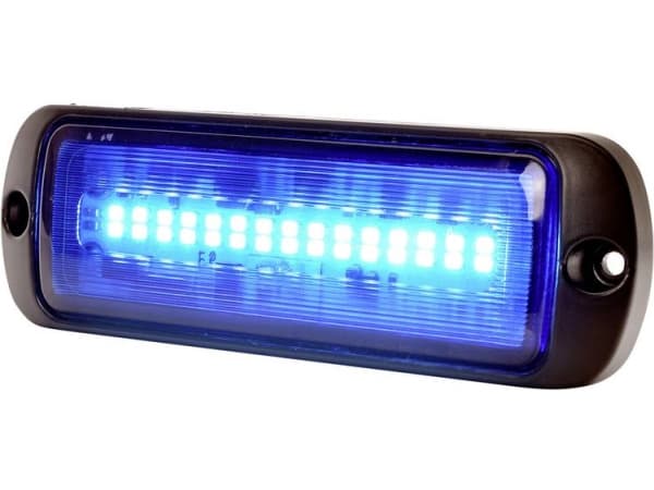 WAS Frontlys W218 1471 12 V/DC, 24 V/DC via ledningsnet Opbygning, Skruemontering Blå