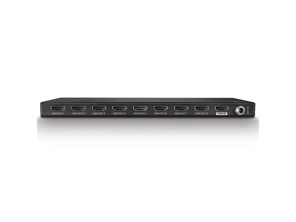 Lindy 38237, HDMI, 8x HDMI, 3840 x 2160 pixlar, Svart, Metall, 4K Ultra HD