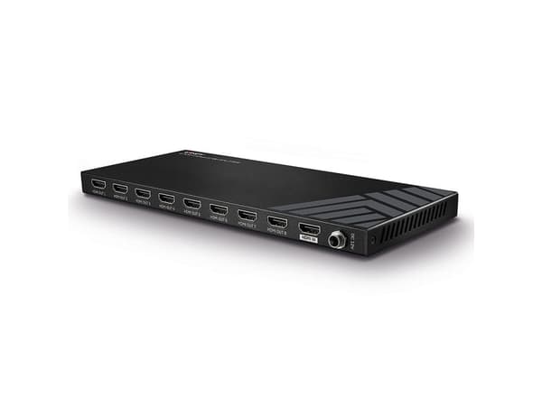 Lindy 38237, HDMI, 8x HDMI, 3840 x 2160 pixlar, Svart, Metall, 4K Ultra HD