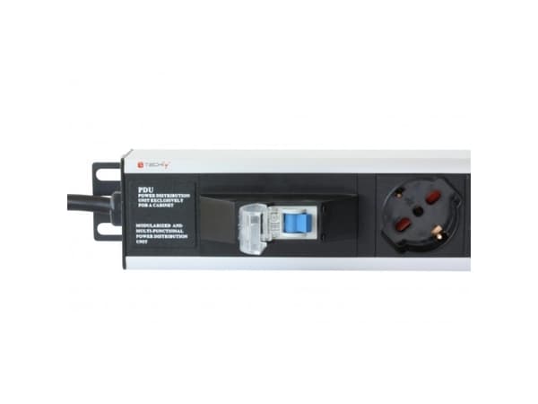 Techly I-CABINET-36D12ATY, Skåp för hantering av bärbar enhet, Svart, Golv, 68,5 cm, 59,5 cm, 111 cm
