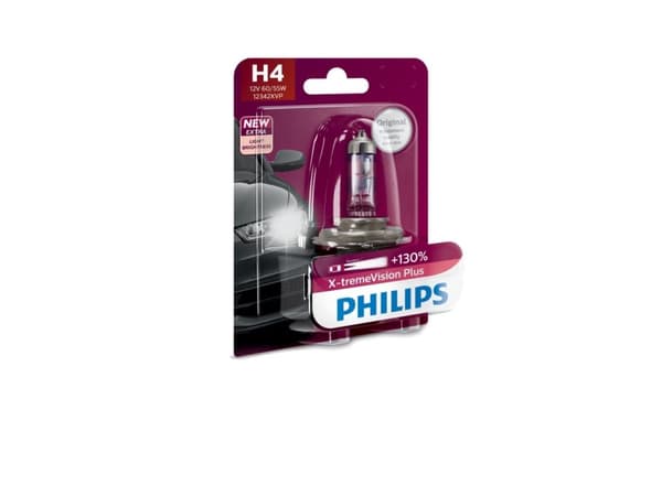 Philips X-tremeVision Plus - H4 - 60/55W - 12V