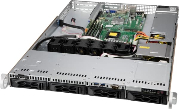 Supermicro CSE-LA15TQC-563W, Stativ, Server, Sort, ATX, 1U, Vifte feil, Harddisk, Nettverk, Kraft indikator, System
