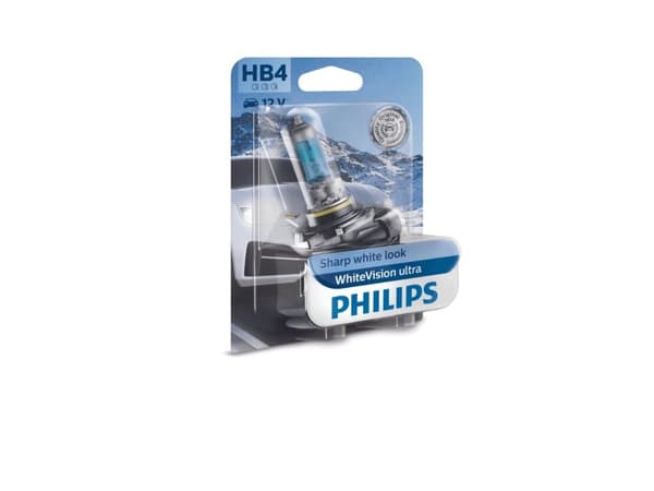 Philips WhiteVision ultra 9006WVUB1 Pære til frontlys, 51 W, 12 V, HB4, Halogen, 4200 K, 1 stykker