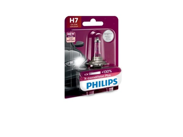 Philips X-tremeVision Plus 12972XVPB1, 55 W, H7, Halogen, 3700 K