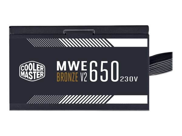 Cooler Master MWE Bronze V2 650 - Strømforsyning (intern) - ATX12V 2.52/ EPS12V - 80 PLUS Bronze - AC 200-240 V - 650 watt - aktiv PFC - Europa