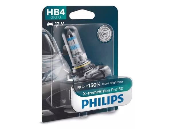 Philips 9006XVPB1, 51 W, 12 V, HB4, halogeeni, 3450 K, 1 kpl, 1 stk