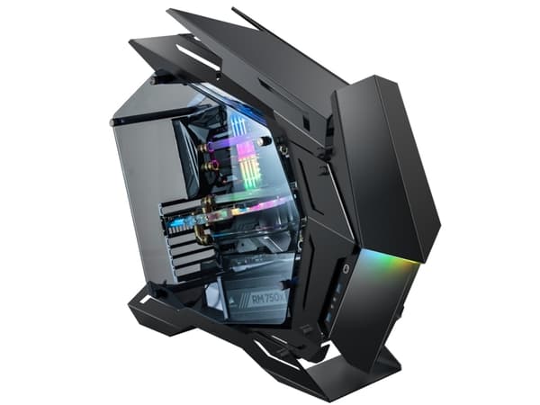 Jonsbo MOD3, Full Tower, PC, Sort, ATX, EATX, ITX, Micro ATX, Aluminium, Herdet glass, Spilling Sort