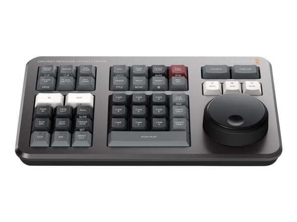 Blackmagic DaVinci Resolve Speed Editor - Tangentbord - Bluetooth, USB-C