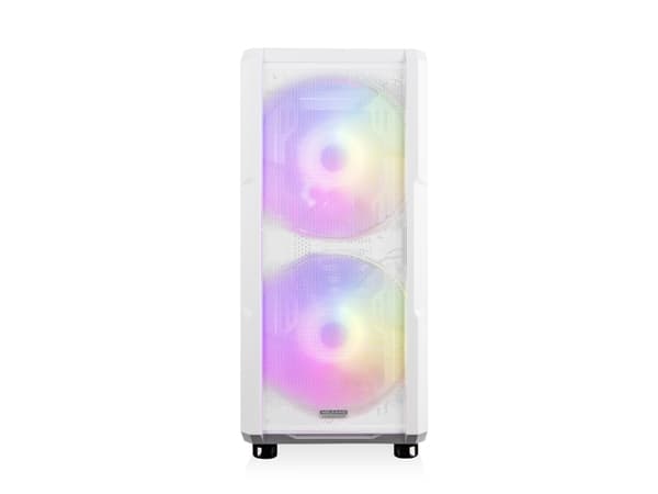Modecom AMIRANI ARGB, Midi Tower, PC, Vit, ATX, ITX, micro ATX, Multi, Fall fläktar