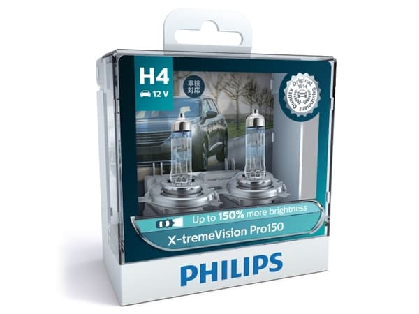 Philips X-tremeVision Plus - H4 - 60/55W - 12V - 2 stk.