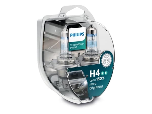 Philips X-tremeVision Plus - H4 - 60/55W - 12V - 2 stk.