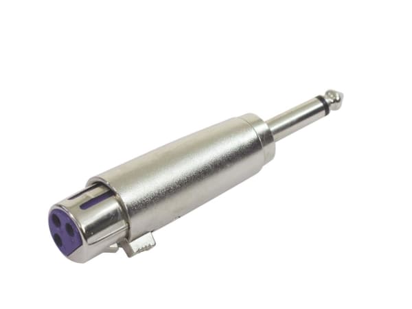 Omnitronic 30226400, 3-pin XLR, 6,3 mm, Sølv