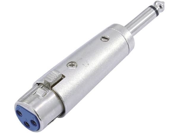 Omnitronic 30226400, 3-pin XLR, 6,3 mm, Sølv