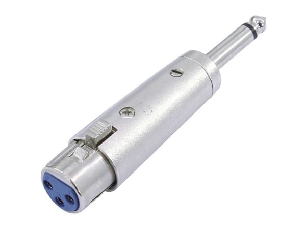 Omnitronic 30226400, 3-pin XLR, 6,3 mm, Sølv