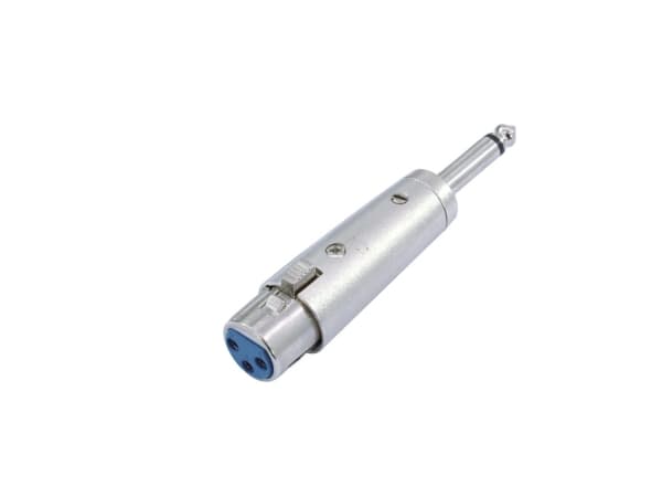 Omnitronic 30226400, 3-pin XLR, 6,3 mm, Sølv