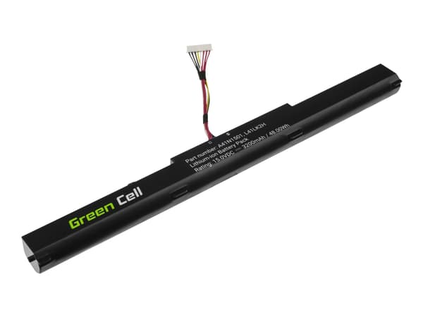 Green Cell - Batteri til bærbar PC (tilsvarer: ASUS A41N1501) - litiumion - 3200 mAh - svart - for ASUS ROG GL752VW; VivoBook Pro N552VW; N552VX; N75
