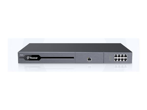 Yeastar P-Series P570 - IP-PBX - 1U - rackmonterbar - 16 FXO-porter - 16 FXS-porter - 2 x 10/100/1000