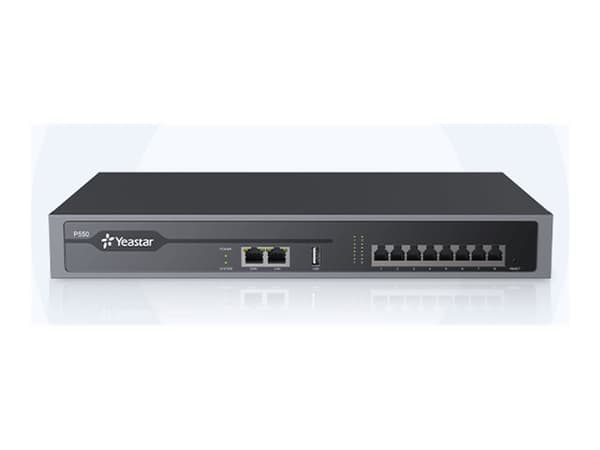 Yeastar P-Series P550 - IP-PBX - 1U - rackmonterbar - 8 FXO-porter - 8 FXS-porter - 2 x 10/100/1000
