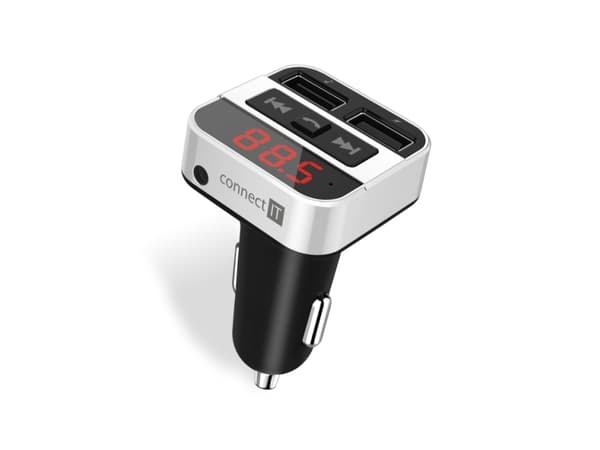 Connect IT CCC-8800-SL, FM, 87,5 - 108 MHz, LED, Cigarr tändare, Cigarr tändare, 12 - 24 V