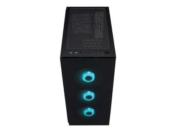 FSP CMT340 Plus - MDT - ATX - sivupaneeli ikkunalla (karkaistua lasia) - ilman virtalähdettä (ATX) - musta - USB/Audio