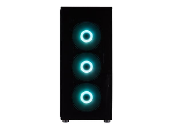 FSP CMT340 Plus - MDT - ATX - sivupaneeli ikkunalla (karkaistua lasia) - ilman virtalähdettä (ATX) - musta - USB/Audio