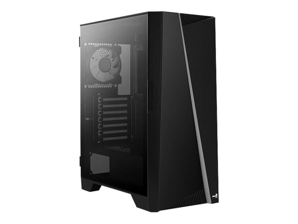 Aerocool Mirage, Midi Tower, PC, Musta, ATX, mikro ATX, Mini-ITX, ABS, SPCC, Karkaistu lasi, Sininen, Vihreä, Punainen