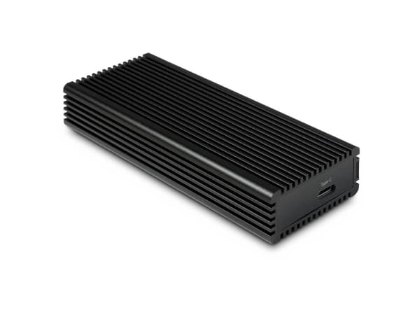 Inter-Tech K-1685, SSD-kotelo, M.2, M.2, 10 Gbit/s, USB-liitettävyys, Musta