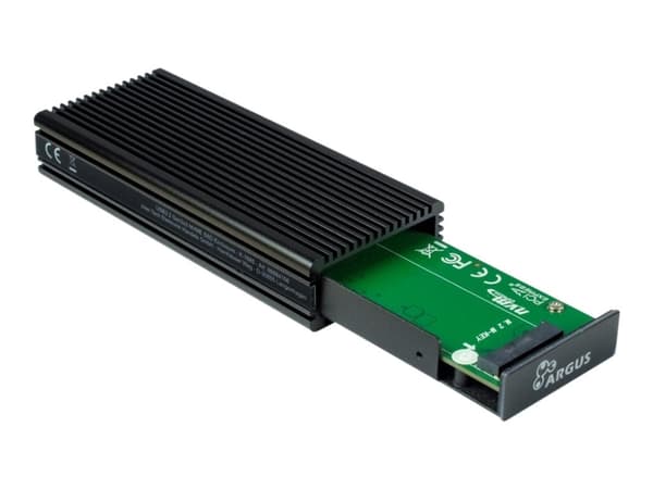 Inter-Tech K-1685, SSD-kotelo, M.2, M.2, 10 Gbit/s, USB-liitettävyys, Musta