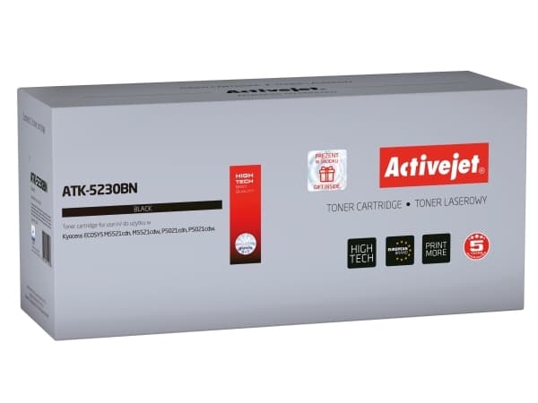 Activejet ATK-5230BN, 2600 sider, Sort, 1 stykker