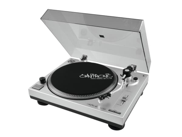 Omnitronic BD-1350, Beltedrevet DJ-platespiller, 33 1/3,45 RPM, -10 - 10%, 0,24%, Manuell, 50 dB