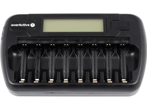 NC-800 batterilader for 8 AA/AAA batterier