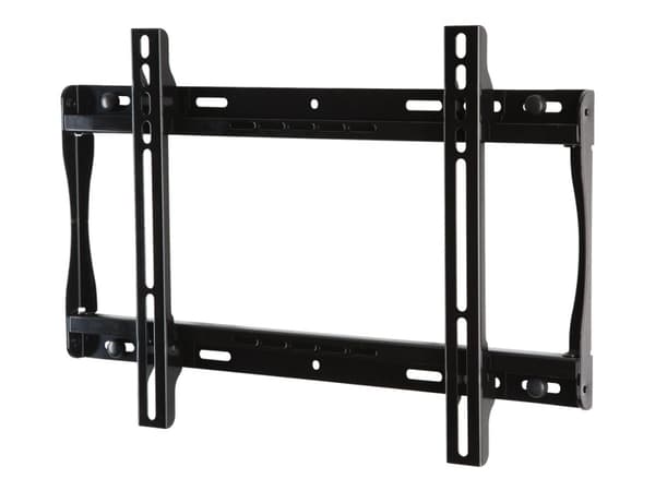 Peerless PARAMOUNT Universal Flat Wall Mount PF640 - Monteringssett (veggplate, brakettadapter) - for LCD-skjerm - smeltet epoksy - glanssvart - skje