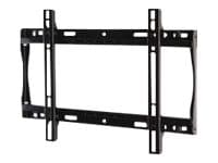 Peerless PARAMOUNT Universal Flat Wall Mount PF640 - Monteringssett (veggplate, brakettadapter) - for LCD-skjerm - smeltet epoksy - glanssvart - skje Sort