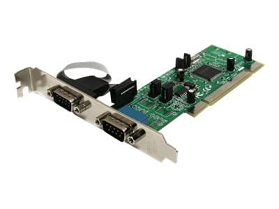 Startech.com 2-ports seriell RS422/485 PCI-grensesnittkort med 161050 UART - Seriell adapter - PCI-X - RS-422/485 x 2 (PCI2S4851050)