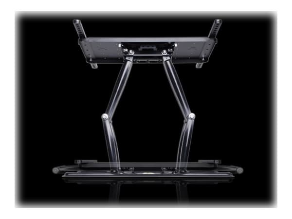 Multibrackets M VESA Super Slim Tilt & Turn Plus HD - Monteringssett (leddarm) - for flatpanel - svart - skjermstørrelse: 42"-80" - veggmonterbar