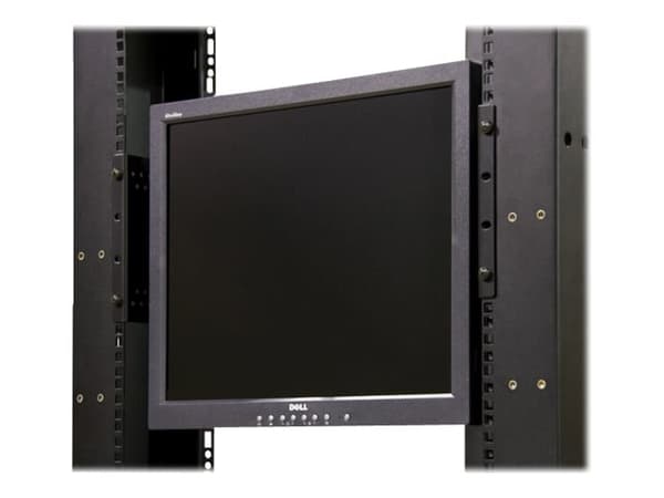 StarTech.com 4U Universal VESA LCD Monitor Mounting Bracket for 19-inch Rack or Cabinet - TAA Compliant - Cold-Pressed Steel Bracket (RKLCDBK) - Mont