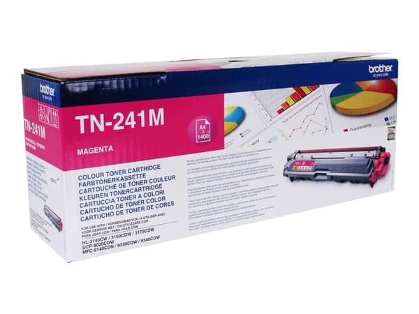 Brother TN241M - Magenta - original - tonerpatron - for Brother DCP-9015, DCP-9020, HL-3140, HL-3150, HL-3170, MFC-9140, MFC-9330, MFC-9340