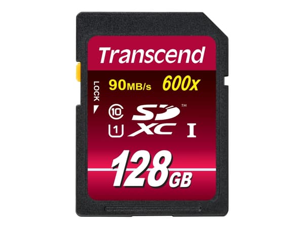 Transcend Ultimate series - Flashminnekort - 128 GB - UHS Class 1 / Class10 - 600x - SDXC UHS-I