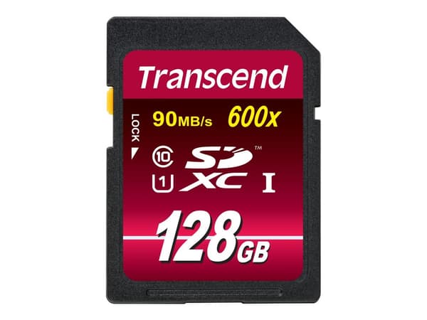 Transcend Ultimate series - Flashminnekort - 128 GB - UHS Class 1 / Class10 - 600x - SDXC UHS-I