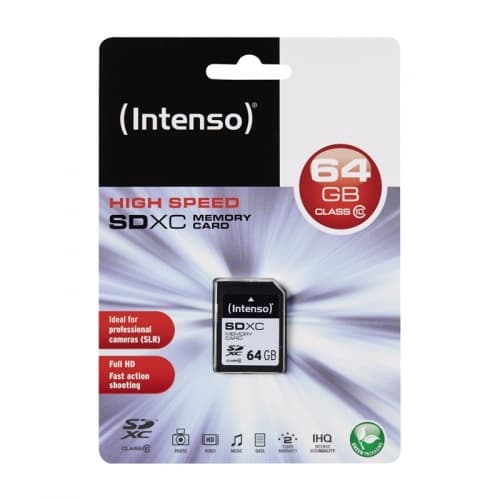 Intens - Flashhukommelseskort - 64 GB - Klasse 10 - SDXC