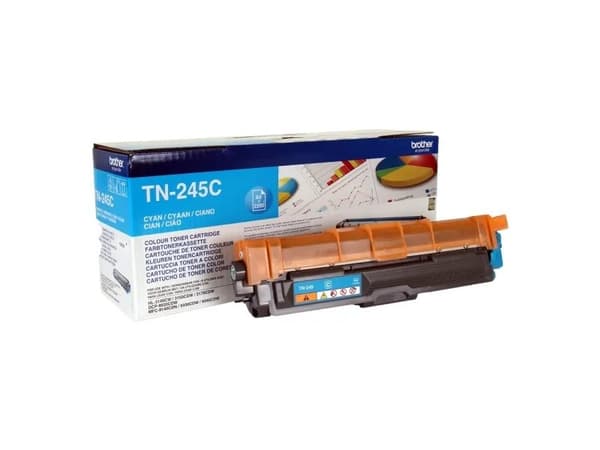 Brother TN245C - Høy ytelse - cyan - original - tonerpatron - for Brother DCP-9015, DCP-9020, HL-3140, HL-3150, HL-3170, MFC-9140, MFC-9330, MFC-9340