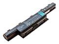 Miniatyrbilde 2 av 5: CoreParts - Batteri til bærbar PC (tilsvarer: Acer AS10D31) - litiumion - 6-cellers - 4400 mAh - svart - for Acer Aspire 45XX, 47XX, 52XX, 5336, 55XX