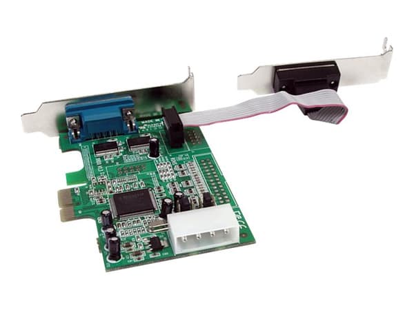 StarTech.com 2 Port Low Profile Native RS232 PCI Express Serial Card with 16550 UART - PCIe RS232 - PCI-E Serial Card (PEX2S553LP) - Seriell adapter