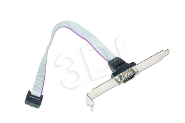 Cablexpert - Seriell panel - DB-9 (hane) till 10 pin IDC (hane) - 25 cm